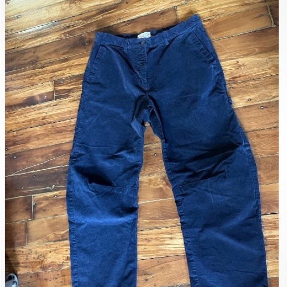 Nili Lotan Pants - Nili Lotan Women's Deep Blue Corduroy Pants size 8